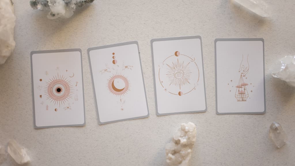 four cards for tarot