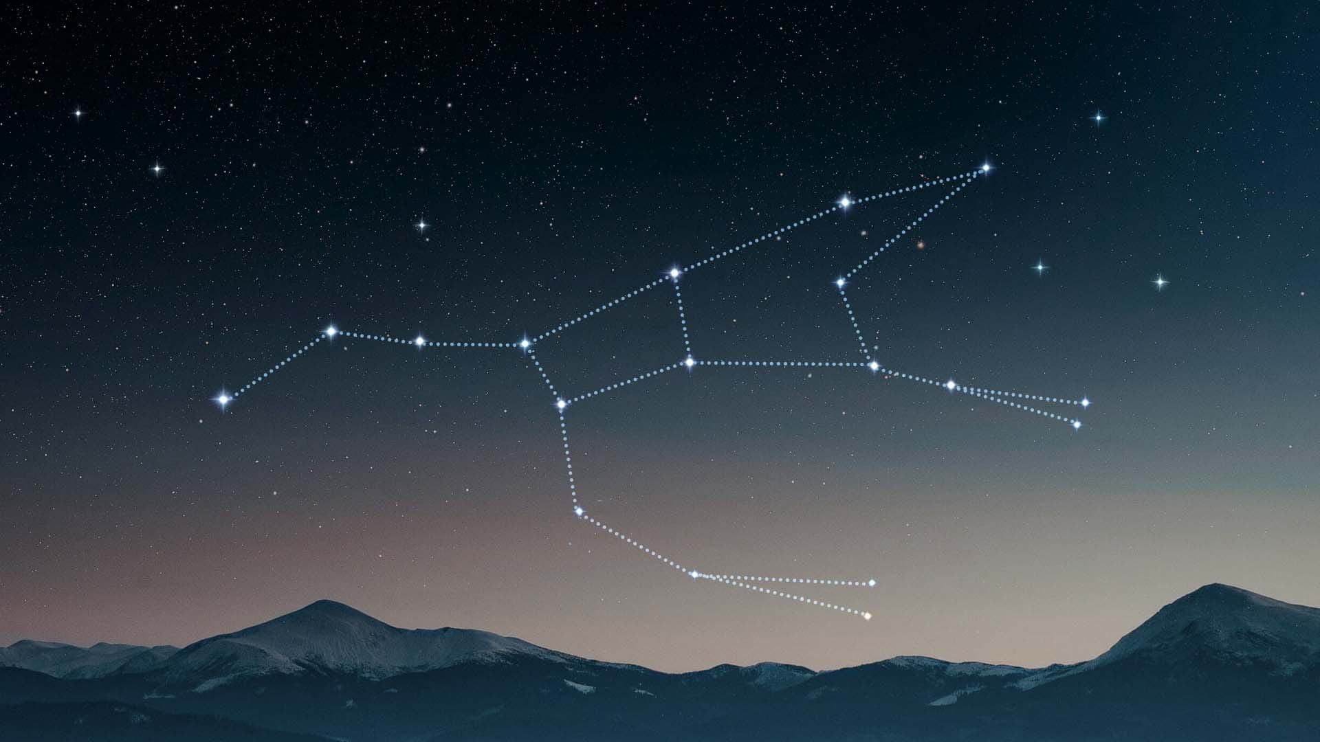 night sky constellation